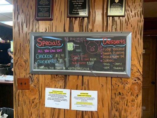 Hungry Harrys Land O'Lakes weekend specials